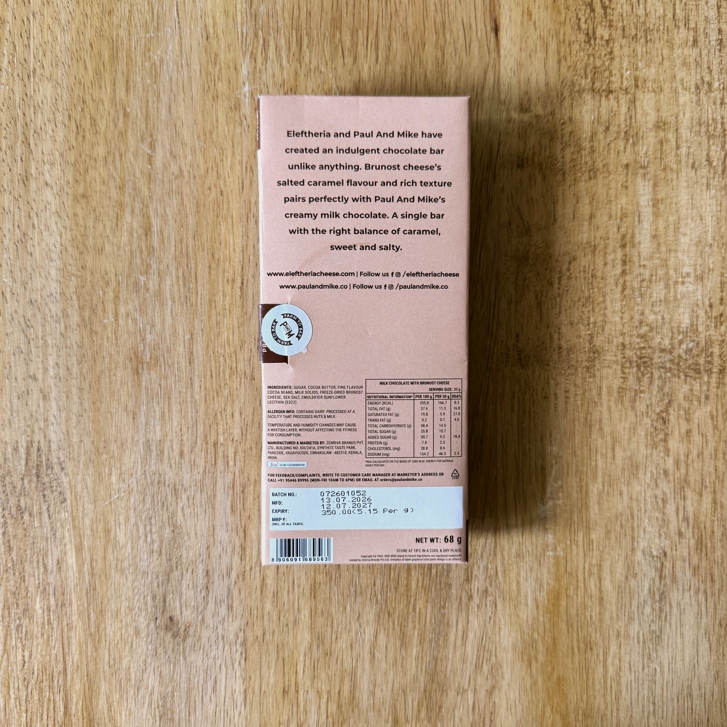 Paul&Mike Brunost Milk Chocolate