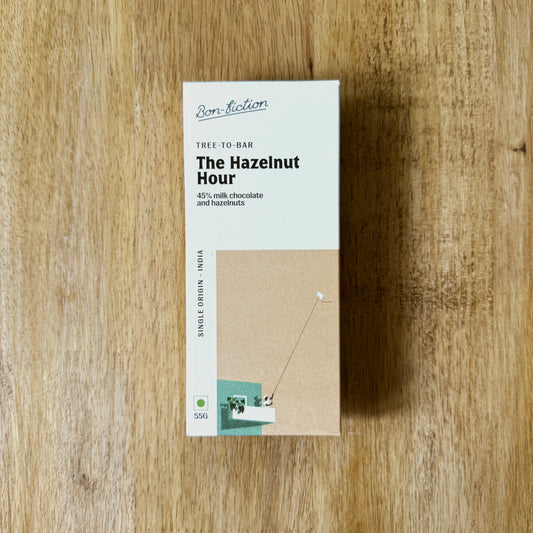 Bon Fiction 45% Milk Chocolate with Hazelnuts