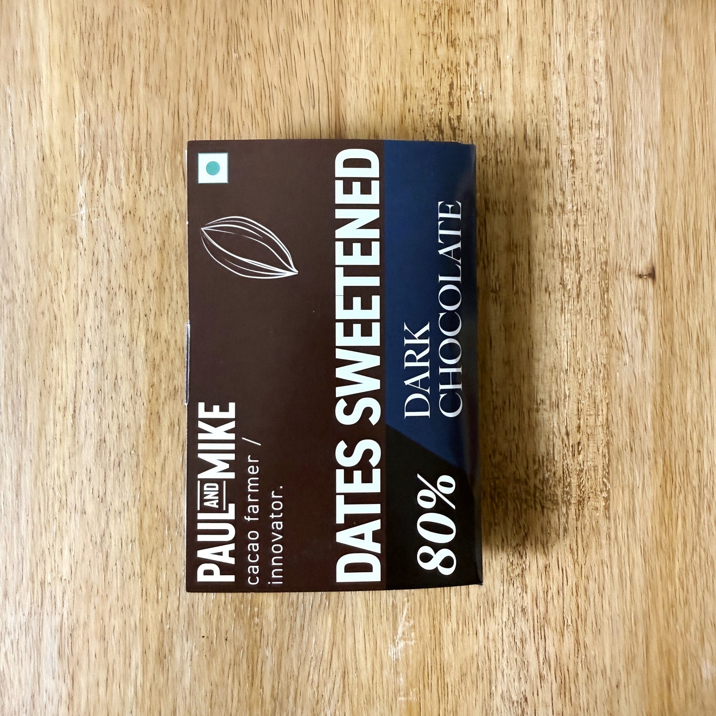 Paul And Mike Dates Sweetened 80% Dark Chocolate