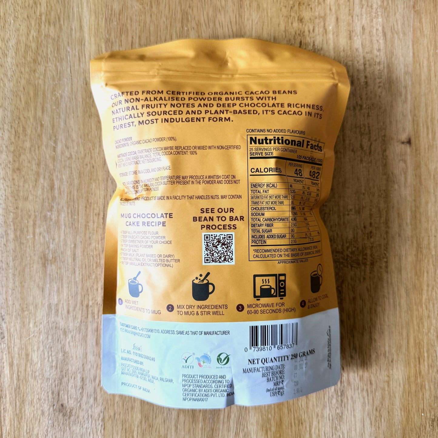 Pascati Organic Cacao Powder