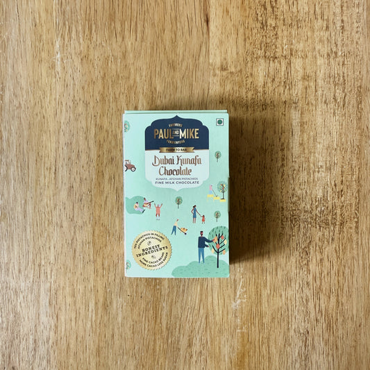 Paul & Mike Kunafa Chocolate with Afghan Pistachios – Dubai Inspired