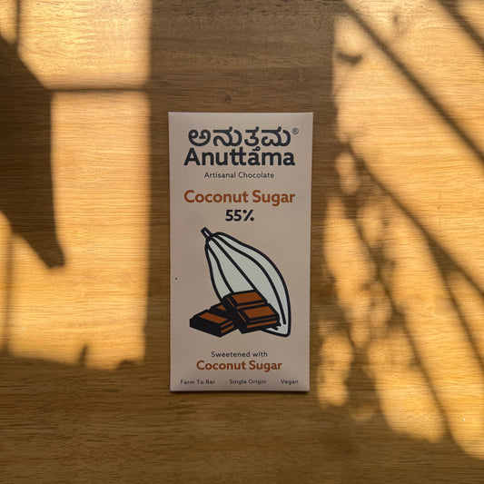 Anuttama 55% Dark Chocolate with Coconut Sugar