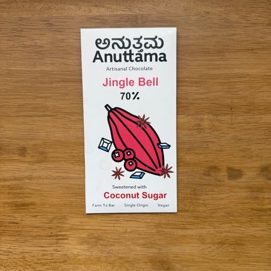 Anuttama 70% Dark Chocolate with Cranberry, Raisins, Sea Salt