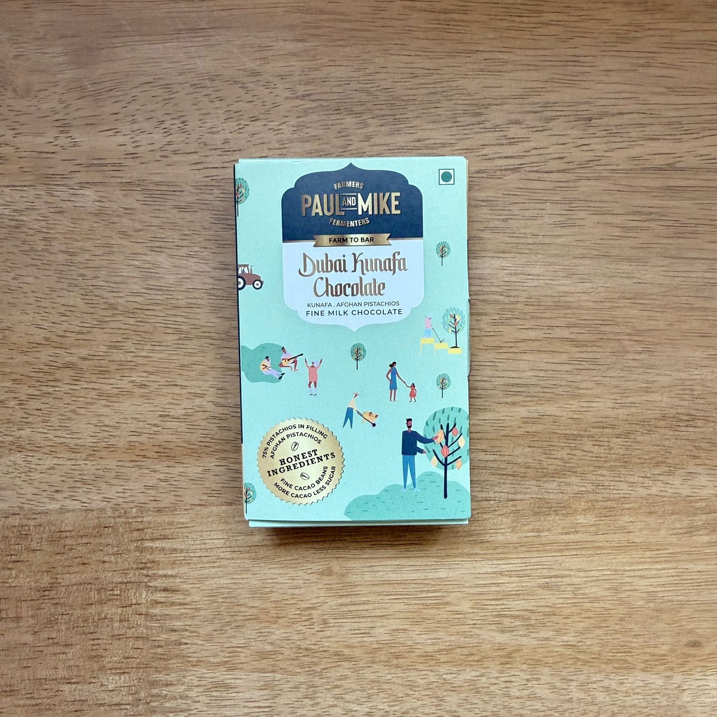 Paul & Mike Kunafa Chocolate with Afghan Pistachios – Dubai Inspired