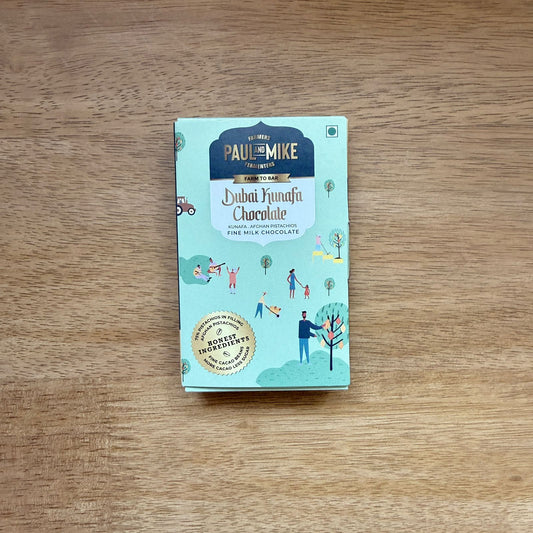 Paul & Mike Kunafa Chocolate with Afghan Pistachios – Dubai Inspired